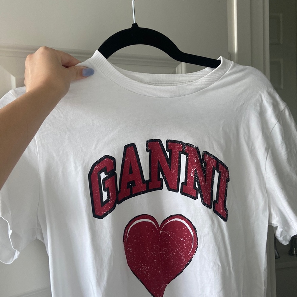 Ganni Basic Cotton Jersey T-shirt
